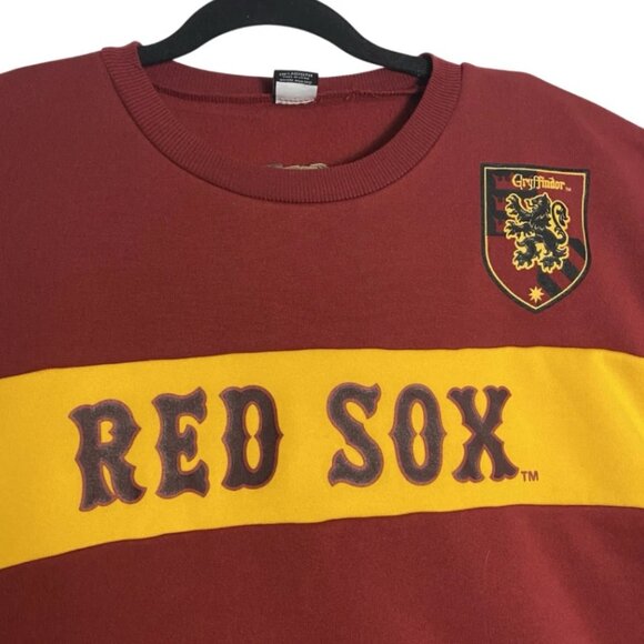 Harry Potter Gryffindor x MLB Boston Red Sox Crewneck Sweatshirt Mens Size XL - Picture 3 of 5
